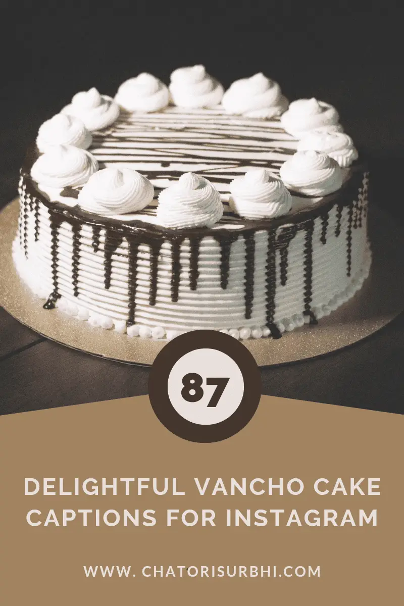 Vancho cake captions