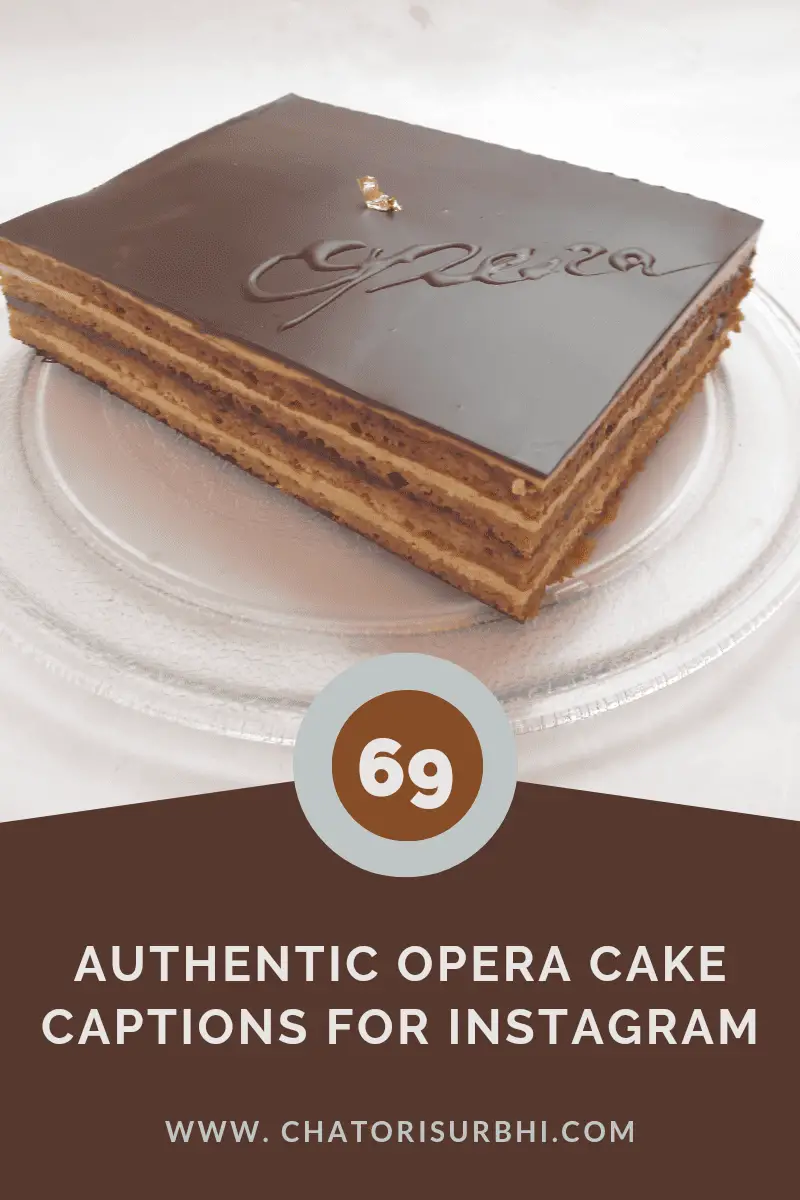 Opera cake captions